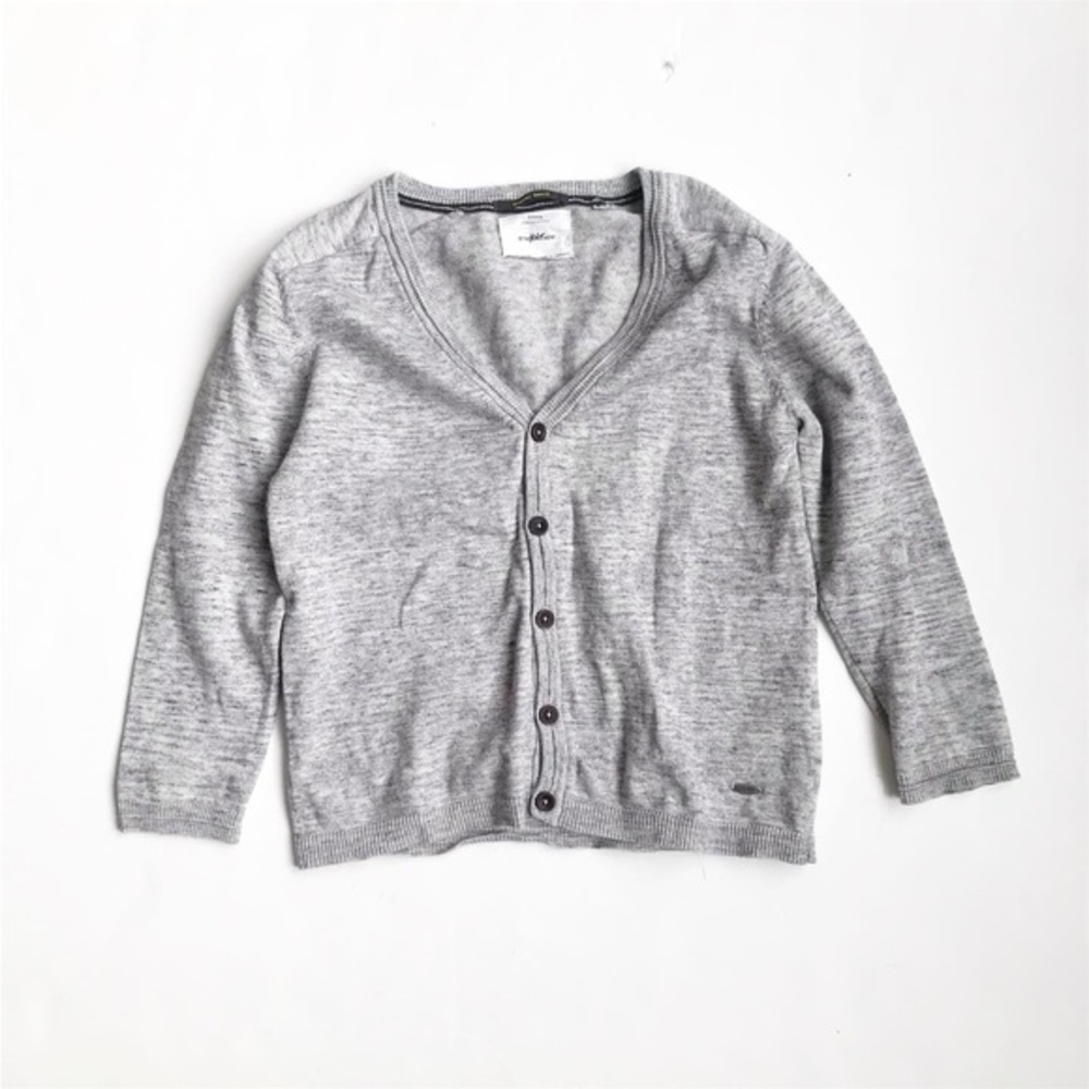 Zara gray light knit cardigan EUC 7Y
